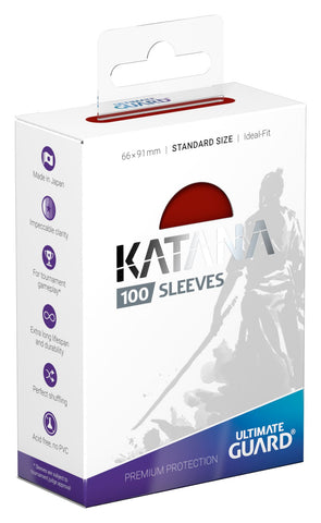Ultimate Guard Sleeves Katana Red 100-Count