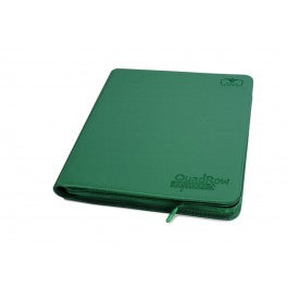Ultimate Guard 12-Pocket Quadrow Zipfolio Xenoskin Green