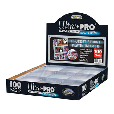 Ultra PRO: Platinum Hologram Secure Standard 9-Pocket Pages - 3-Holes (100-Pack)