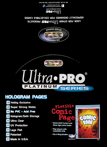 Ultra PRO: Comic 1-Pocket Pages - 3-Holes (100-Pack)