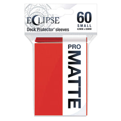 Ultra PRO: Small 60ct Sleeves - Eclipse Matte (Apple Red)