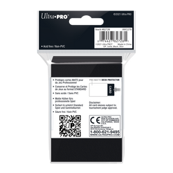 Ultra PRO: Standard 50ct Sleeves - PRO-Matte (Black)