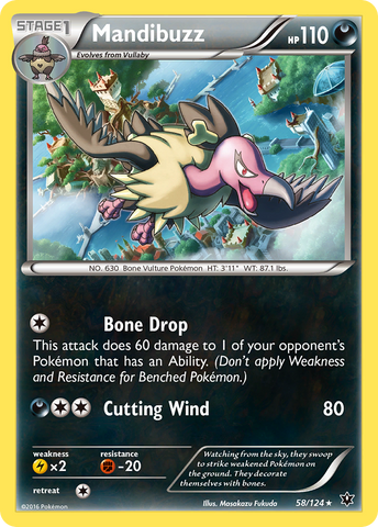 Mandibuzz (58/124) [XY: Fates Collide]