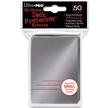 Ultra PRO: Small 50ct Sleeves - Hi-Gloss (Silver)