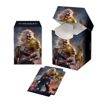 Ultra PRO: Deck Box - PRO 100+ (Core Set 2020 - Ajani, Strength of the Pride)