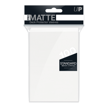 Ultra PRO: Standard 100ct Sleeves - PRO-Matte (White)