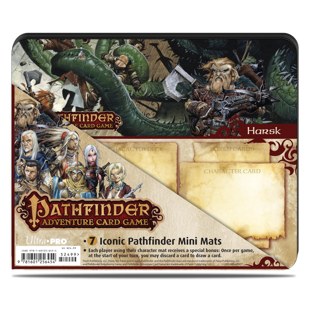 Ultra PRO: Playmat - Pathfinder (7 Iconic Pathfinder Mini Mats)