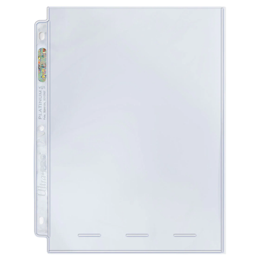 Ultra PRO: Platinum Hologram 1-Pocket Pages - 3-Holes (8" x 10" / 100-Pack)