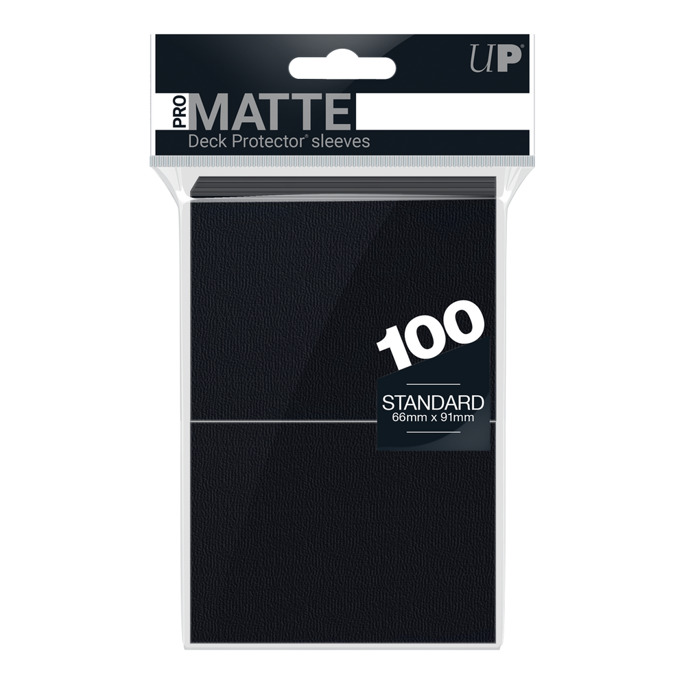 Ultra PRO: Standard 100ct Sleeves - PRO-Matte (Black)