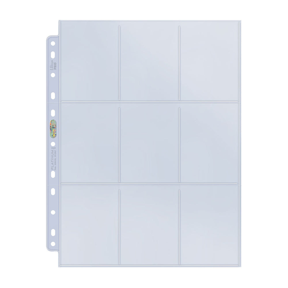 Ultra PRO: Platinum Hologram Standard 9-Pocket Pages - 11-Holes (100-Pack)